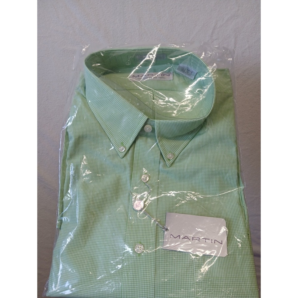 Martin Men's Golf Green Button-Down Dress Shirt The Club Shirt Size XXL NEW